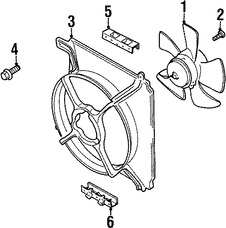 Foto de Motor del ventilador de enfriado Original para Daewoo Lanos 1999 2000 2001 2002 Marca DAEWOO Nmero de Parte EU50001