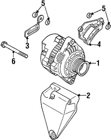 Foto de Alternador Original para Daewoo Lanos 1999 2000 2001 2002 Marca DAEWOO Nmero de Parte 96404012