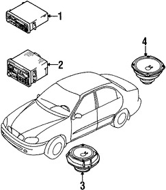 Foto de Unidad de Control de Radio Original para Daewoo Lanos 2000 Marca DAEWOO Nmero de Parte 96334688