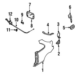 Foto de Panel Lateral Trasero Original para Daewoo Lanos 1999 2000 2001 2002 Marca DAEWOO Nmero de Parte 96248544