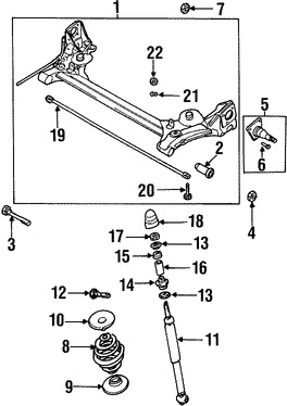 Foto de Aislante de Muelle Original para Daewoo Lanos 1999 2000 2001 2002 Marca DAEWOO Nmero de Parte 90305263