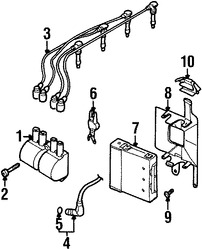 Foto de Juego de cables de buja Original para Daewoo Leganza Daewoo Nubira Marca DAEWOO Nmero de Parte 96460220