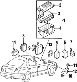 Foto de Rel de Corriente Accesorios Original para Daewoo Leganza Daewoo Nubira Marca DAEWOO Nmero de Parte 96190189