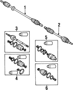 Foto de Cubrepolvo de la Junta Homocinetica Original para Daewoo Leganza 1999 2000 2001 2002 Marca DAEWOO Nmero de Parte 96238244