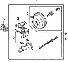 Foto de Vlvula de Control Reforzador de Frenos de Potencia Original para Daewoo Leganza 1999 2000 2001 2002 Marca DAEWOO Nmero de Parte 96283817