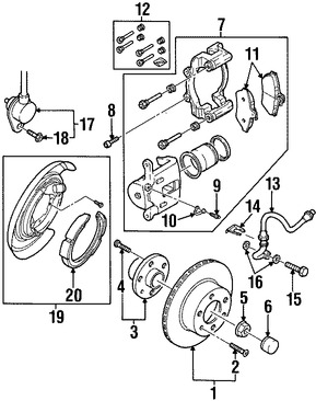 Foto de Gua del Pasador de Caliper Original para Daewoo Leganza 1999 2000 2001 2002 Marca DAEWOO Nmero de Parte S4521005