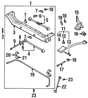 Foto de Brazo de Control Lateral Original para Daewoo Leganza 1999 2000 2001 2002 Marca DAEWOO Nmero de Parte 96213139