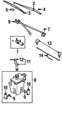 Foto de Tapa de Depsito de Lquido Limpiaparabrisas Original para Daewoo Nubira Daewoo Lanos Marca DAEWOO Nmero de Parte 96233396