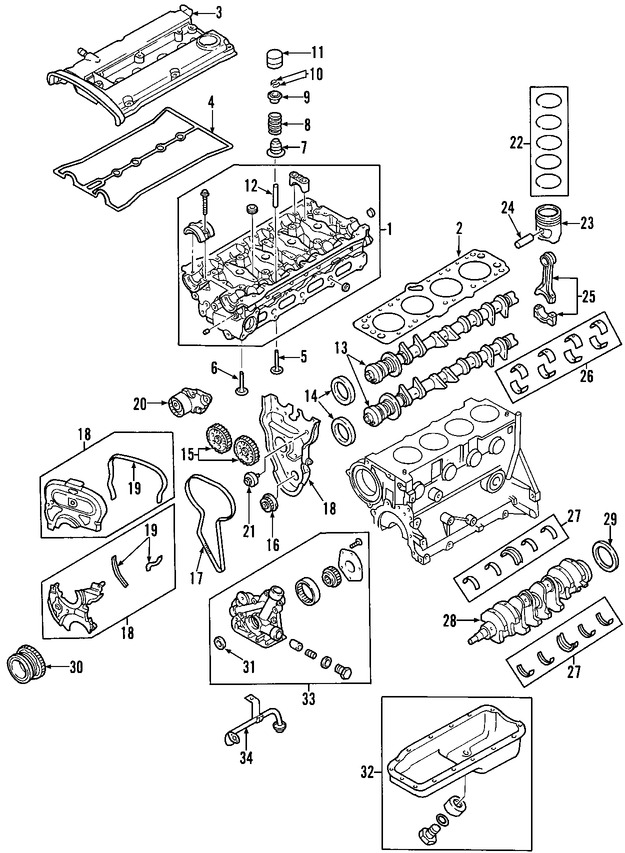 Foto de Rodamiento principal del Cigueal Original para Daewoo Lanos 1999 2000 2001 2002 Marca DAEWOO Nmero de Parte 93742705