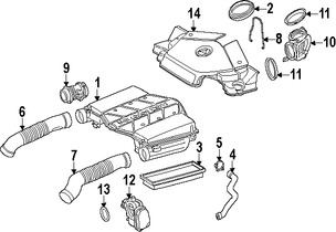 Foto de Conjunto de carcasa y filtro de aire Original para Mercedes-Benz Marca MERCEDES BENZ Nmero de Parte 2730900901