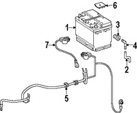 Foto de Cable de batera Original para Mercedes-Benz CLK350 Mercedes-Benz C230 Mercedes-Benz C280 Mercedes-Benz C350 Marca MERCEDES BENZ Nmero de Parte 2035400630