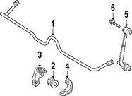 Foto de Barra Estabilizadora de Suspensin Original para Mercedes-Benz Marca MERCEDES BENZ Nmero de Parte 2033261365