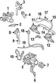 Foto de Vlvula de Chequeo de Bomba de Aire Original para Mercedes-Benz Marca MERCEDES BENZ Nmero de Parte 0021408460