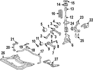 Foto de Aislante de Muelle Original para Mercedes-Benz Marca MERCEDES BENZ Nmero de Parte 2033220344