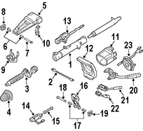 Foto de Cubierta de la Columna de Direccion Original para Mercedes-Benz Marca MERCEDES BENZ Nmero de Parte 00046223238J06