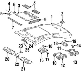 Foto de Bombilla de luz de mapa Original para Mercedes-Benz Marca MERCEDES BENZ Nmero de Parte 0025440694