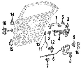 Foto de Bisagra de puerta Original para Mercedes-Benz Marca MERCEDES BENZ Nmero de Parte 2037300737