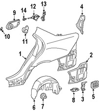 Foto de Panel Lateral Trasero Original para Mercedes-Benz Marca MERCEDES BENZ Nmero de Parte 2036302121