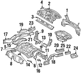 Foto de Panel posterior Original para Mercedes-Benz Marca MERCEDES BENZ Nmero de Parte 2036400171