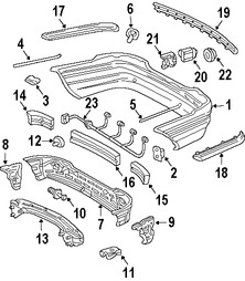 Foto de Absorbedor de impacto de gomaespuma del parachoque Original para Mercedes-Benz Marca MERCEDES BENZ Nmero de Parte 2038850737