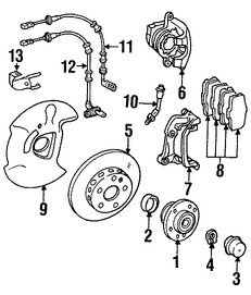 Foto de Cubierta de Polvo de Frenos Original para Mercedes-Benz Marca MERCEDES BENZ Nmero de Parte 2034200144