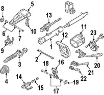 Foto de Cubierta de la Columna de Direccion Original para Mercedes-Benz Marca MERCEDES BENZ Nmero de Parte 00046223235C57