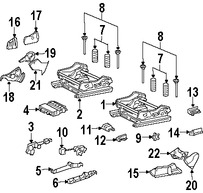 Foto de Cubierta de Riel de Asiento Original para Mercedes-Benz Marca MERCEDES BENZ Nmero de Parte 20391909209B51