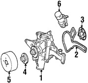 Foto de Polea de la bomba de agua del motor Original para Mercedes-Benz Marca MERCEDES BENZ Nmero de Parte 1122020110