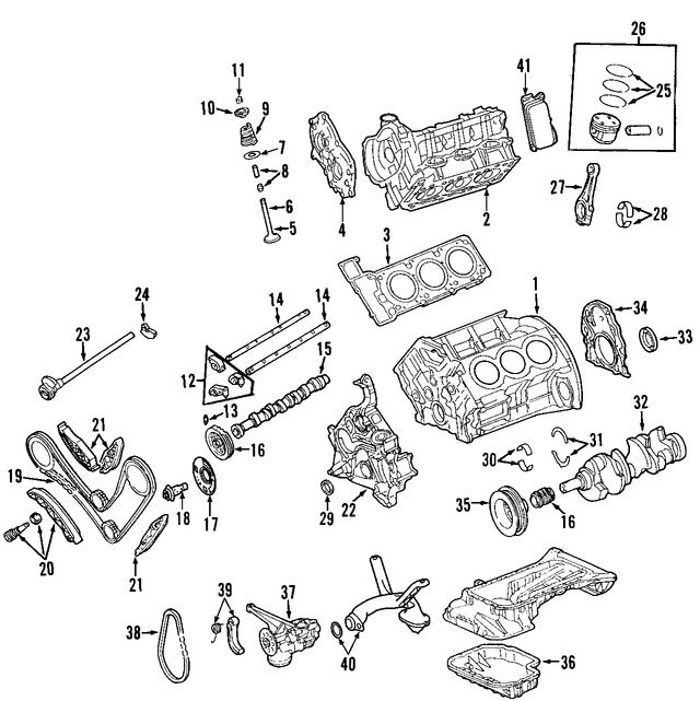 Foto de Engranaje del rbol de levas Original para Mercedes-Benz C280 2006 2007 Marca MERCEDES BENZ Nmero de Parte 2720502447