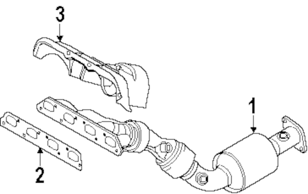 Foto de Mltiple de Admisin con Convertidor Cataltico para Mini Cooper Cooper 2002 Marca MINI OEM Nmero de Parte 18407533402