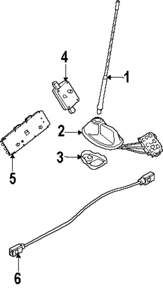 Foto de Mstil de Antena de Radio para Mini Cooper Cooper 2012 Marca MINI OEM Nmero de Parte 65 20 3 453 893