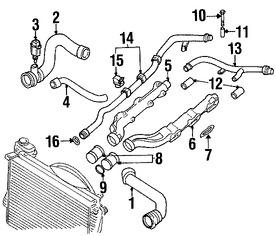 Foto de Empacadura Salida de Refrigerante Original para BMW M5 BMW Z8 Marca BMW Nmero de Parte 11121406247