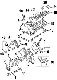 Foto de Cubierta de Correa del Tiempo Original para BMW Marca BMW Nmero de Parte 11147506419