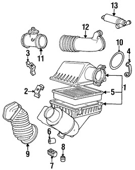 Foto de Empacadura de la carcasa del filtro de Aire Original para BMW Marca BMW Nmero de Parte 13711731893