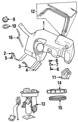 Foto de Lnea de Combustible Original para BMW Z3 1999 Marca BMW Nmero de Parte 16111184726