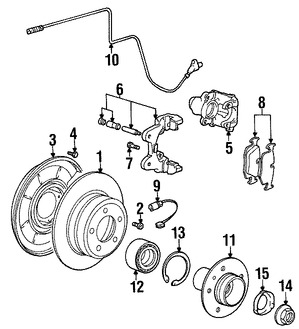 Foto de Tuerca de Eje Original para BMW Z3 BMW 318ti Marca BMW Nmero de Parte 33411125664