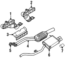 Foto de Empacadura de Tubo de Escape a Mltiple Original para BMW Marca BMW Nmero de Parte 18107502346