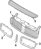 Foto de Molde de rejilla Original para BMW 760i BMW 760Li BMW 750Li BMW 750i BMW Alpina B7 Marca BMW Nmero de Parte 51137145739