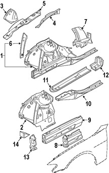 Foto de Espaciador de Parachoque Original para BMW Marca BMW Nmero de Parte 41117044668