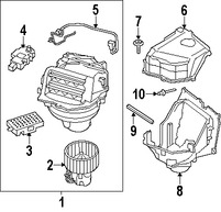 Foto de Carcasa del motor del ventilador HVAC Original para BMW Marca BMW Nmero de Parte 64119216213