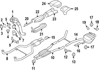 Foto de Silenciador Original para BMW Marca BMW Nmero de Parte 18307646947