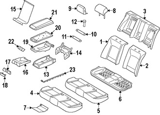 Foto de Cojin de Asiento Original para BMW Marca BMW Nmero de Parte 52209112186