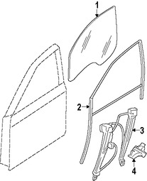 Foto de Cristal de Puerta Original para BMW Marca BMW Nmero de Parte 51337182083