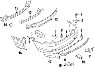 Foto de Riel de soporte de cubierta de parachoques Original para BMW Marca BMW Nmero de Parte 51127301225