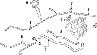 Foto de Cuello del Reservorio de Refrigerante de Motor Original para BMW Marca BMW Nmero de Parte 17137591692