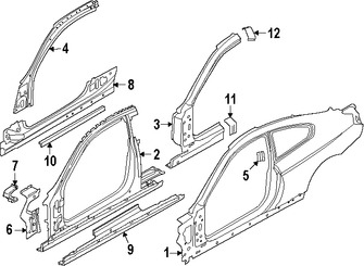 Foto de Estribo Original para BMW 650i BMW 640i BMW 650i xDrive BMW M6 BMW 640i xDrive Marca BMW Nmero de Parte 41347263870