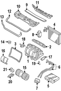 Foto de Motor de Control de Ajuste de Aire HVAC Original para BMW X3 2004 2005 2006 2007 2008 2009 Marca BMW Nmero de Parte 64116934824