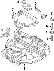 Foto de Elevador de Llanta de Repuesto Original para BMW X3 Marca BMW Nmero de Parte 51713452198