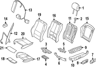 Foto de Interruptor Lumbar de asiento Original para BMW Marca BMW Nmero de Parte 61319227855