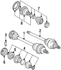 Foto de Tuerca de Junta de Homocintica Original para BMW Marca BMW Nmero de Parte 33411132565